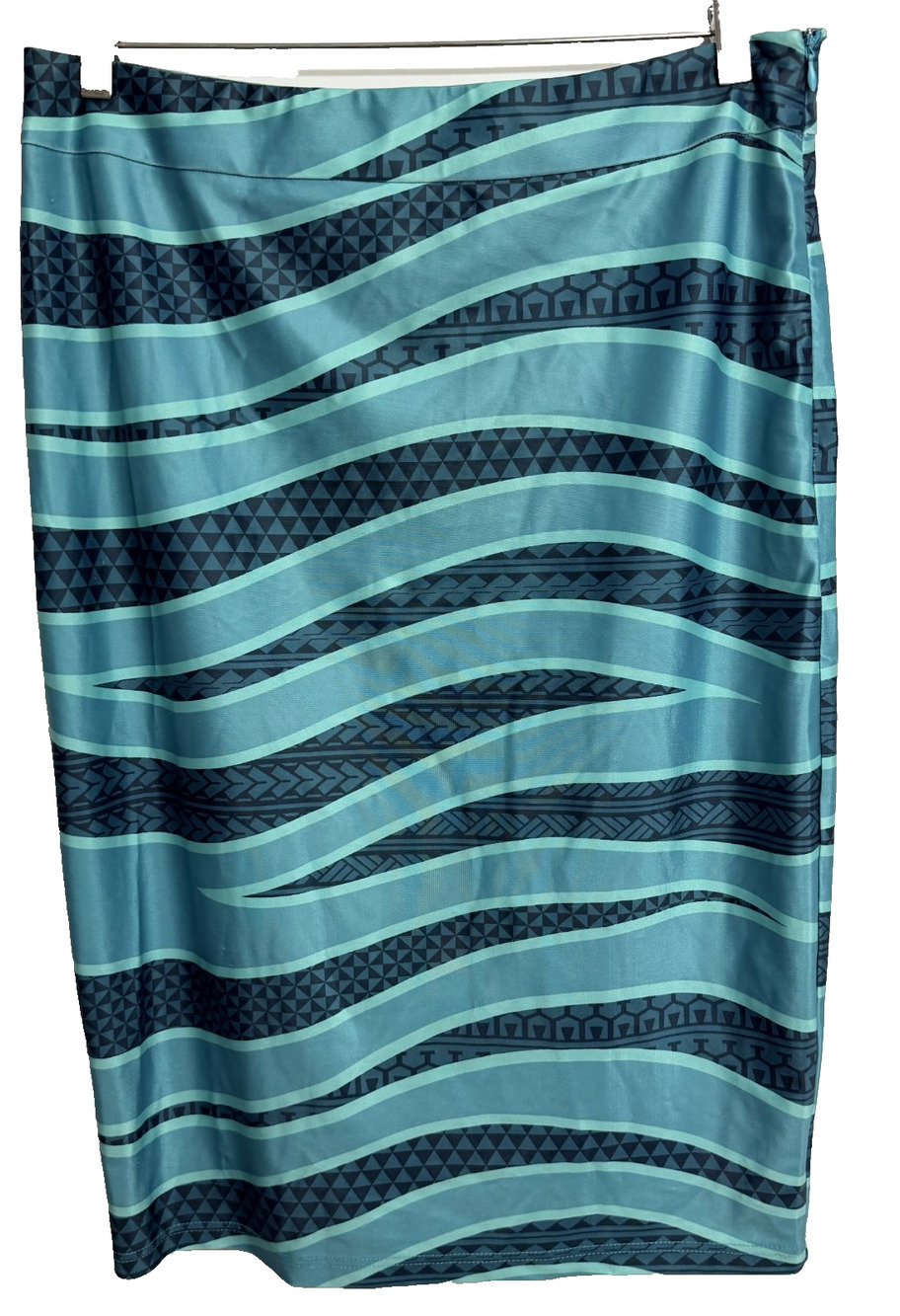 Hawaiis Finest Ocean Tribal Flow Mini Collection Pencil Skirt Women's 2XL NEW